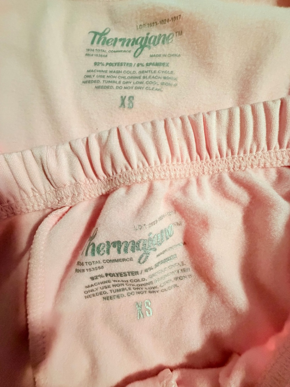 Pink Pajama/Layering Set - Picture 2 of 5